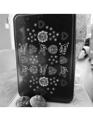 Coffret Noël Macarons Doubles Coques